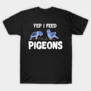 Pigeon Feeding Design for Pigeon Lovers T-Shirt